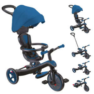 Tricicleta 4 in 1 Explorer Trike Royal Blue GLOBBER