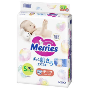 Scutece marimea S 4-8 kg 70 buc Merries