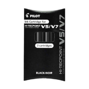Set rezerve cartuse pt Hi-Techpoin V5/V7 3 buc., negru Pilot