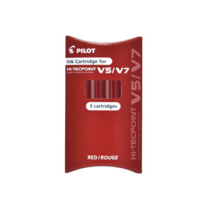 Set rezerve cartuse pt Hi-Techpoin V5/V7 3 buc., rosu Pilot