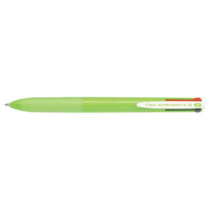 Pix bila cu buton 0,7mm Super Grip G4, 4 culori, verde deschis Pilot