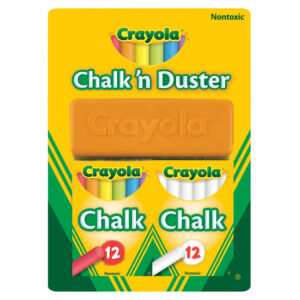 Set de creta 24 buc. cu perie p/u sters CRAYOLA