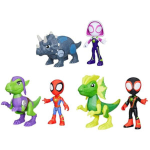 Set 2 figurine Dino-Webs Hero and Dino Spidey and his Amazing Friends HASBRO