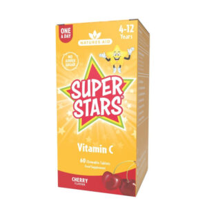Vitamina C comp. masticab.Super Stars N60 4-12 ani Natures Aid