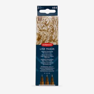 Set linere 0.1-0.5mm, 3 buc. sepia Derwent