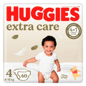 Scutece Huggies Extra Care Mega 4 (8-16 kg), 60