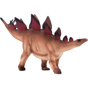 Figurina Stegosaurus moro cu rosu MOJO