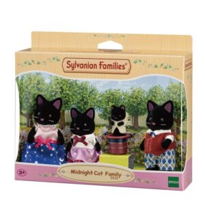 Familia Midnight Cat Family Sylvanian Families