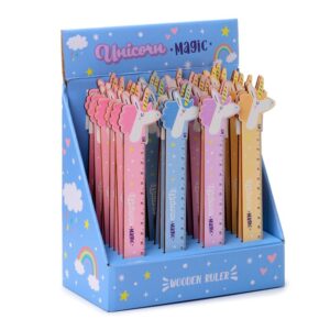 Rigla din lemn Unicorn Magic 15 cm PUCKATOR
