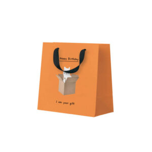 Punga pentru cadou - I Am Your Gift Mini 17,5x18sm, orange OHH DEER