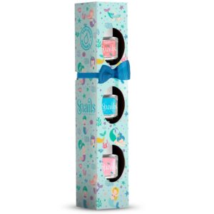 Set 3 lacuri de unghii pentru fetite Mermaid Snails SAFE N BEAUTIFUL