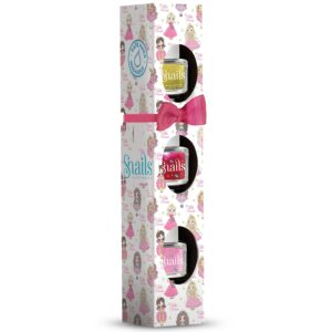 Set 3 lacuri de unghii pentru fetite Princess Snails SAFE N BEAUTIFUL