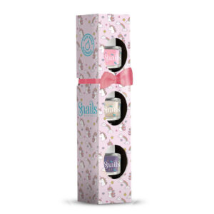 Set 3 lacuri de unghii pentru fetite Unicorn Snails SAFE N BEAUTIFUL