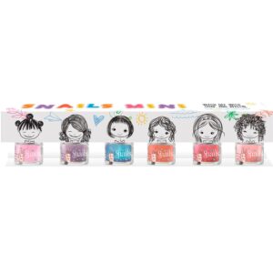 Set 6 lacuri de unghii pentru fetite Mini Snails SAFE N BEAUTIFUL