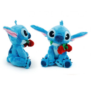 Dysney Stitch cu trandafir 25 cm SIMBA