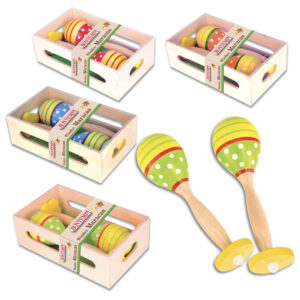 MRW 2010. Maracas lemn L.180 mm BONTEMPI