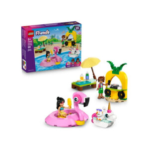 Petrecere la piscina cu unicornul si flamingo FRIENDS LEGO