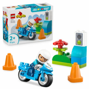 Motocicleta albastra de politie DUPLO LEGO