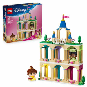 Miniprintesele Belle si Tiana la castel Disney LEGO