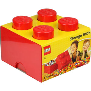 LEGO STORAGE BRICK 4 red