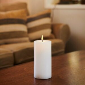 Candela LED Sille Exclusive d7,5x25h cm alb SIRIUS