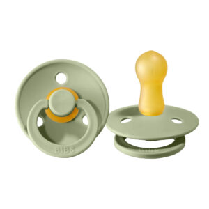 Suzeta din latex Bibs Colour (0-6 luni) culoarea Sage