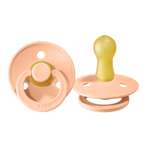 Suzeta din latex Bibs Colour (0-6 luni) culoarea Peach Sunset