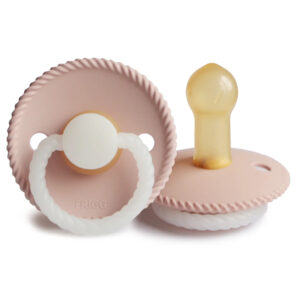 Suzeta din latex Frigg Rope 0-6 luni Blush Night Frigg