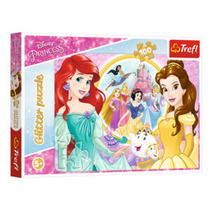 Puzzle - 100 Glitter - Memories of Bella and Ariel / Disney Princess