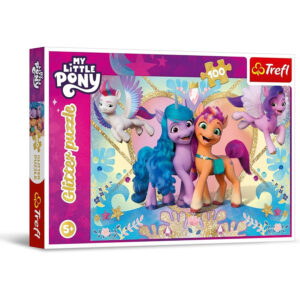 Puzzle 100 elem.cu sclipici My Little Ponies Trefl