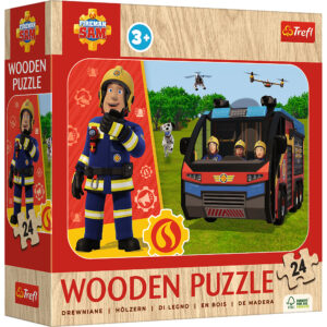Puzzle din lemn 24elem. Pompierul Sam TREFL