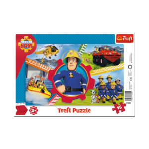 Puzzles - 15 Frame - Fireman Sam's Day / Prism A and D Fireman Sam