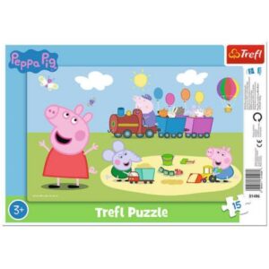 Puzzles - 15 Frame - Happy train / Peppa Pig