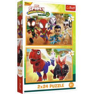 Puzzle Spiderman si dinozaurii 2x24 TREFL