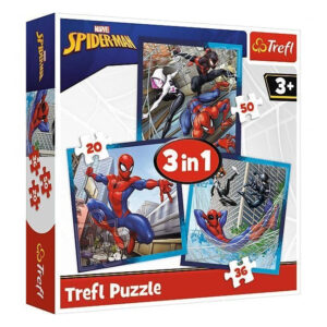 Trefl 34874 Puzzles - 3in1 - Spider friends / Disney Marvel Spiderman