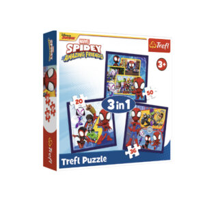 Puzzle 3in1 Paianjeni si dinozauri TREFL