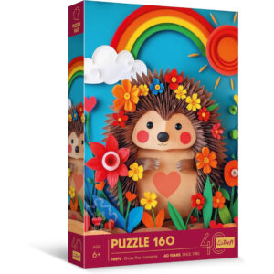 Puzzle 160elem.Trefl aniversar de 40 de ani - ArtA pe hartie: Arici mic TREFL