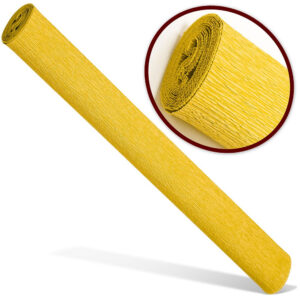 Hirtie creponata INTERDRUK Premium 200x50 cm galbena