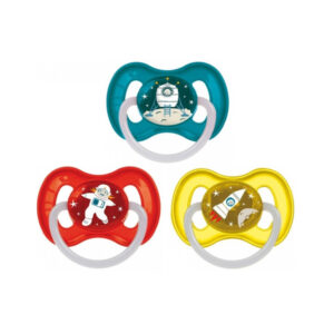 Suzeta din latex rotunda 0-6 luni. Space Canapol Babies