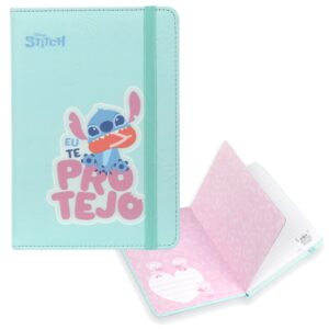 Carnet A5 80 foi linie cu elastic pastel model 2 Stitch Disney Fashion COOLPACK