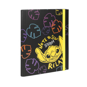 Mapa extensibila A5 carton cu elastic Stitch Disney Black COOLPACK