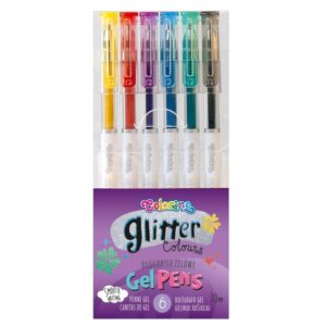 Set pixuri cu gel sclipici 6 buc Colorino