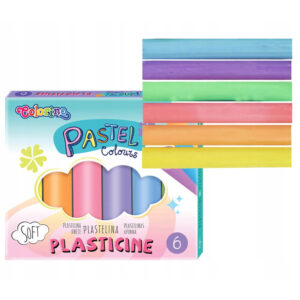 Set plastilina pastel 6 buc Colorino