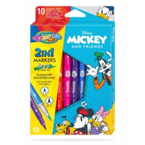 Set carioci varfuri cu grosime diferita 10 buc Mickey Disney Colorino