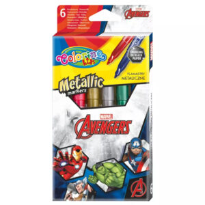 Set carioci metalic 6 buc Avengers Disney Colorino