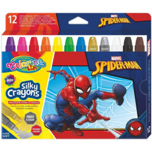 Set creioane din ceara gel 12 buc Spiderman Disney Colorino