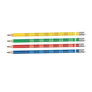 Creion rotund cu radiera cu tabla inmultirii B Neon Colorino