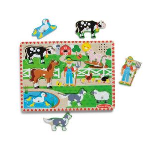 Puzzle cu sunet Ferma MELISSA and DOUG