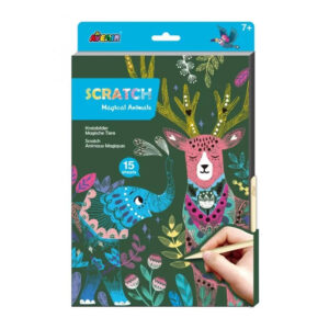 Set creativ de razuit Scratch Animale magice AVENIR