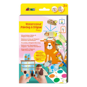 Set de Pintura Aguarela si Origami - Animale de companie AVENIR